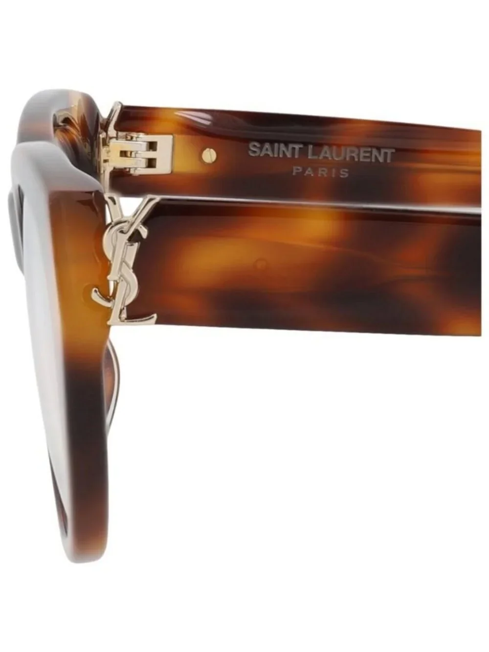 New Saint Laurent Womens Cat Eye Havana Havana Transparent Fashion Designer Eyeg